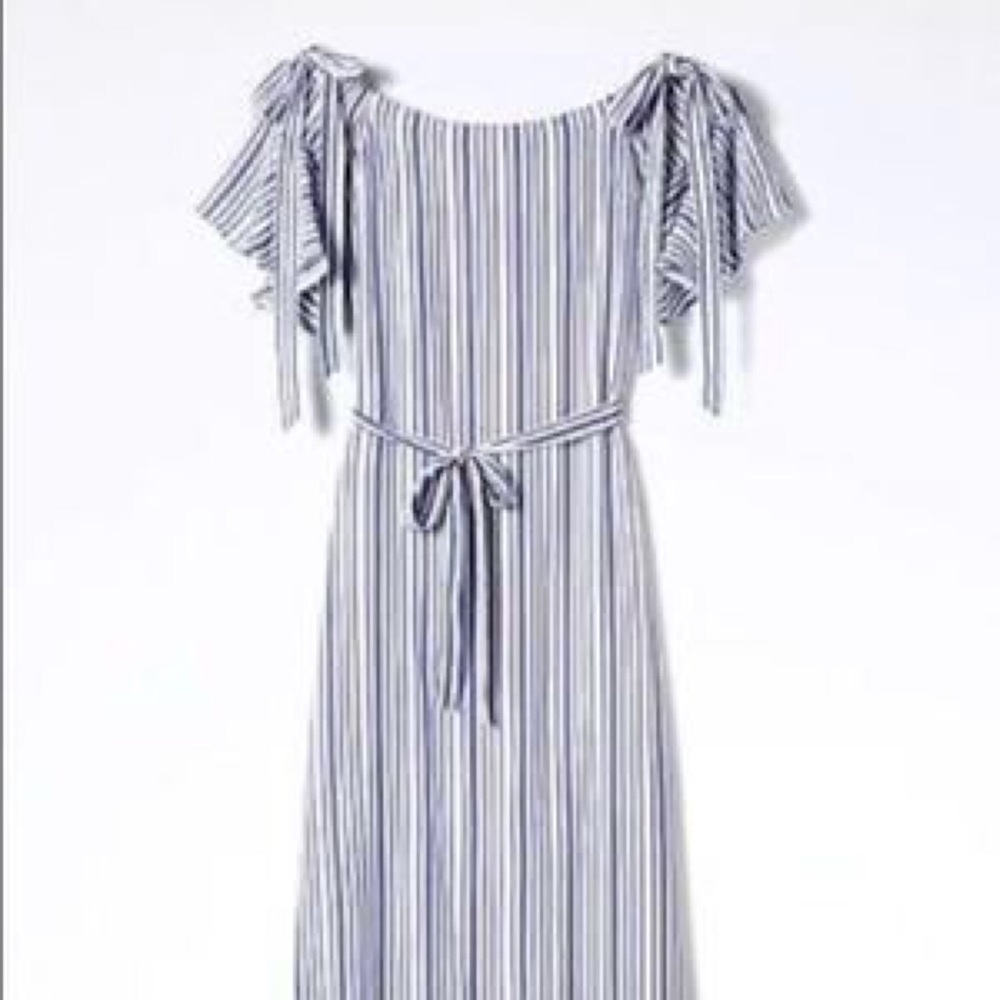 NWT Banana Republic off the shoulder stripe dress